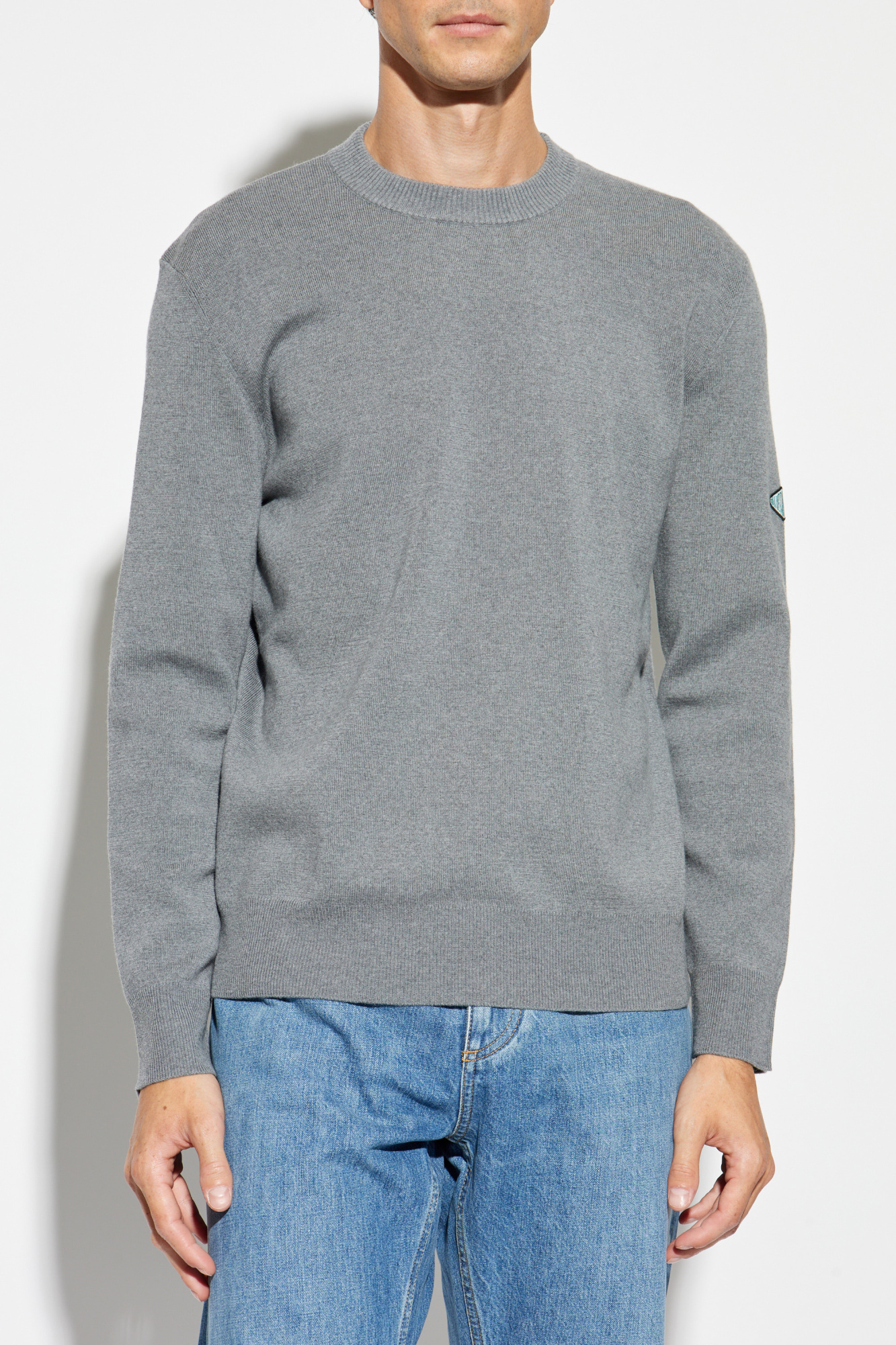 Bottega Veneta Sweater with patch on sleeve | Men's | Vitkac
